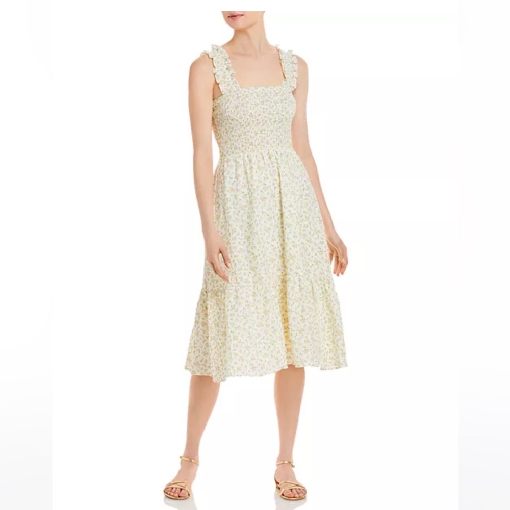 Lucy Paris Floral Smocked Sleeveless dress
